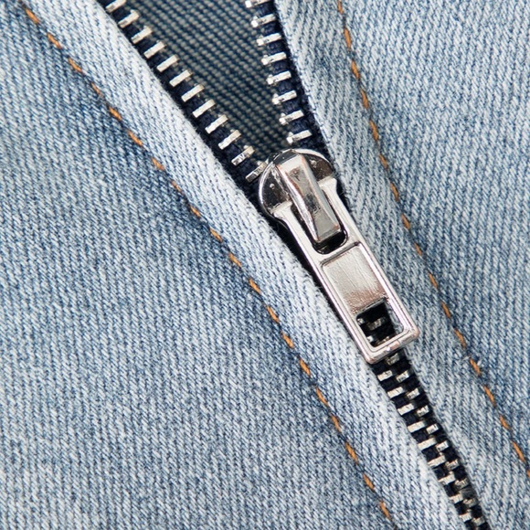 NEW MICAS OMBRÉ FRAYED SLIT DENIM MAXI SKIRT - Picture 4 of 9